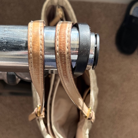 Michael Kors Beige and Gold Signature Tote - Picture 10 of 14